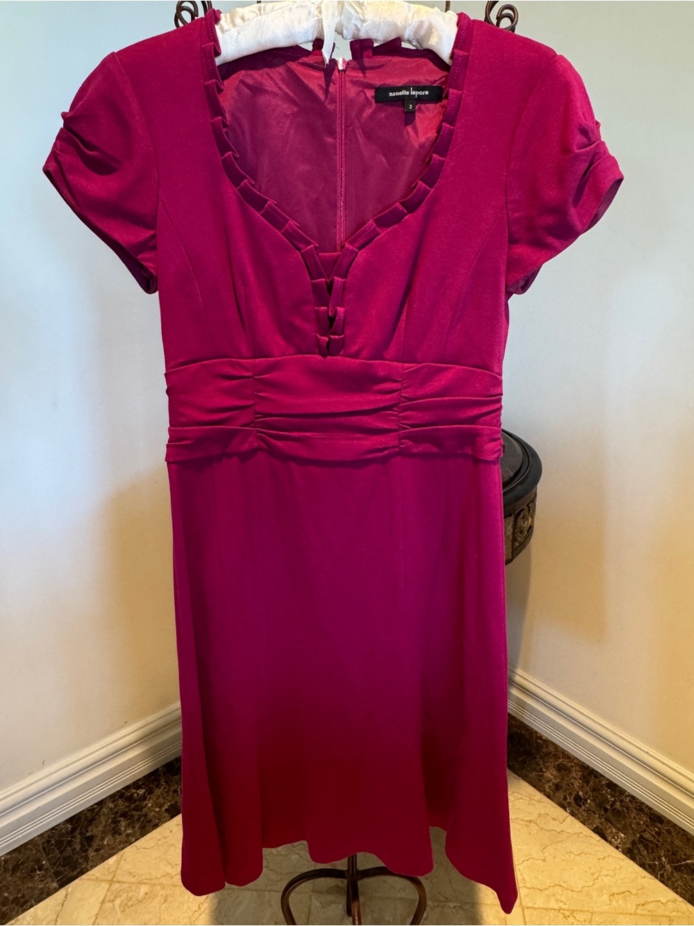 Vintage Nanette Lepore Magenta Dress